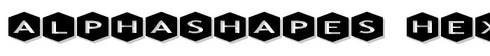 AlphaShapes hexagons 3 font